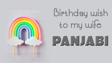 Birthday wish to my wife Panjabi