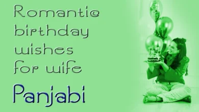 Romantic birthday wishes for wife from Husband in Panjabi