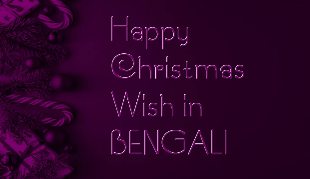 Best Happy Christmas wish in Bengali- বাংলা ভাষায় শুভ বড়দিনের শুভেচ্ছা