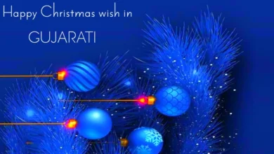 Happy Christmas wish in Gujarati