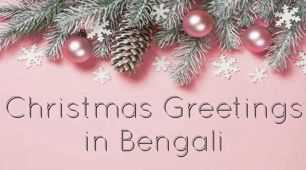 Best Happy Merry Christmas Greetings in Bengali - বাংলায় সেরা শুভ শুভ বড়দিনের শুভেচ্ছা
