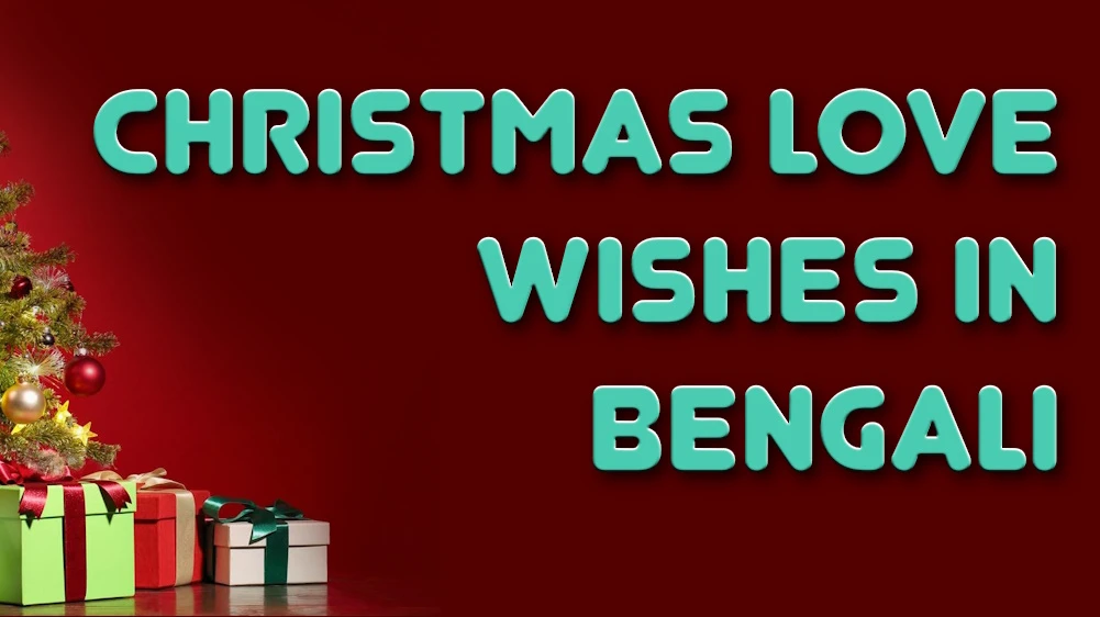 Christmas love wishes in Bengali for Girlfriends and Wife - বান্ধবী এবং স্ত্রীর জন্য বাংলা ভাষায় ক্রিসমাস প্রেমের শুভেচ্ছা