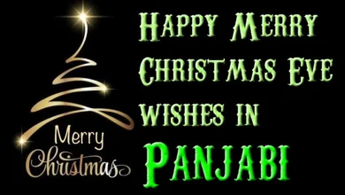 60+ Happy Merry Christmas Eve wishes in Panjabi
