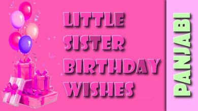 37 Little sister birthday wishes in Panjabi