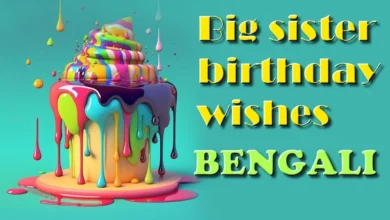 Big sister birthday wishes in Bengali