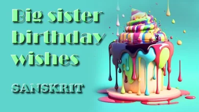 Big sister birthday wishes in Sanskrit