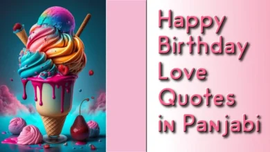 Happy birthday love quotes in Panjabi