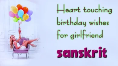 Heart touching birthday wishes for girlfriend in Sanskrit