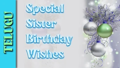 Special sister birthday wishes in Telugu