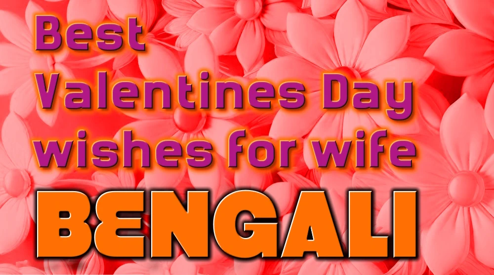 Best Valentines Day wishes for wife in Bengali - বাংলা ভাষায় স্ত্রীর জন্য ভালোবাসা দিবসের শুভেচ্ছা