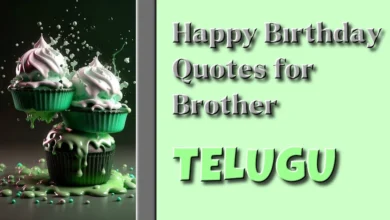 Happy Birthday quotes for brother in Telugu