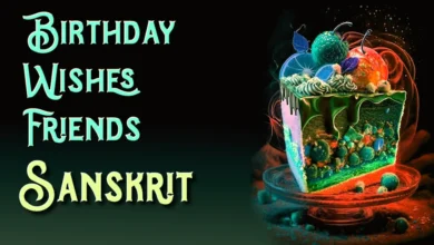 Crazy birthday wishes for friend in Sanskrit