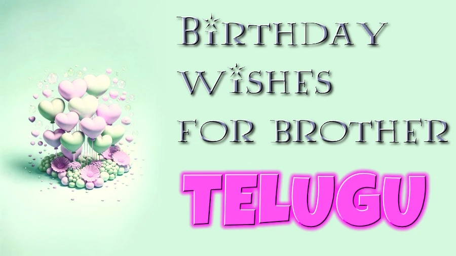Best Birthday wishes for brother in Telugu by her sister -ఎమోషనల్ మరియు బెస్ట్ 75 తెలుగులో సోదరుడికి పుట్టినరోజు శుభాకాంక్షలు
