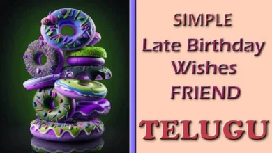 Telugu Simple birthday wishes for friends