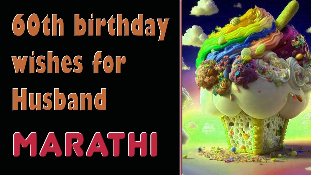 60th birthday wishes for husband in Marathi - पतीला मराठीत ६०व्या वाढदिवसाच्या शुभेच्छा