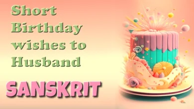 Short birthday wishes to husband in Sanskrit