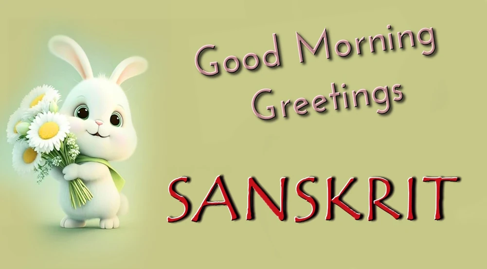 Good morning greetings in Sanskrit - संस्कृतभाषायां सुप्रभातम् अभिवादनम्