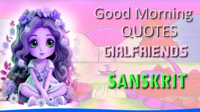 Best Good morning quotes for Girlfriend in Sanskrit