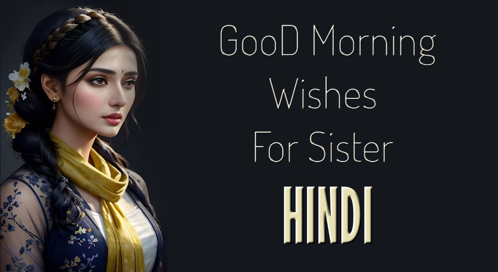 Good morning wishes to Sister in Hindi - बहन को हिंदी में शुभकामनाएँ