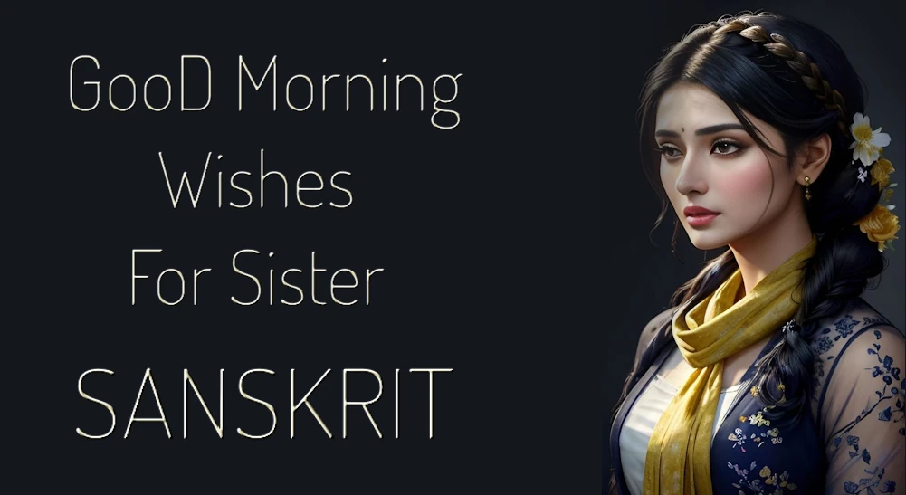 Good morning wishes to Sister in Sanskrit - Best सुप्रभातम् शुभकामना भगिनीं संस्कृतेन