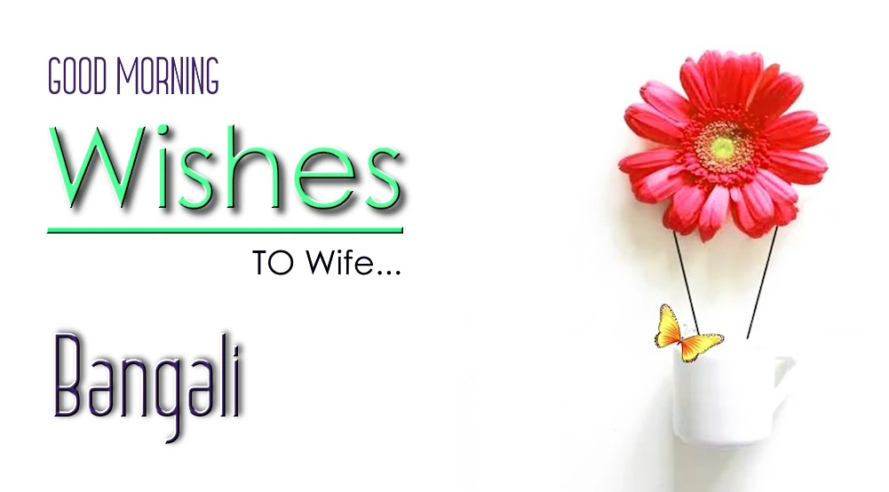 1 click share | Send best good morning wishes for wife in Bangali - বাঙ্গালীতে স্ত্রীর জন্য শুভ সকালের শুভেচ্ছা পাঠান