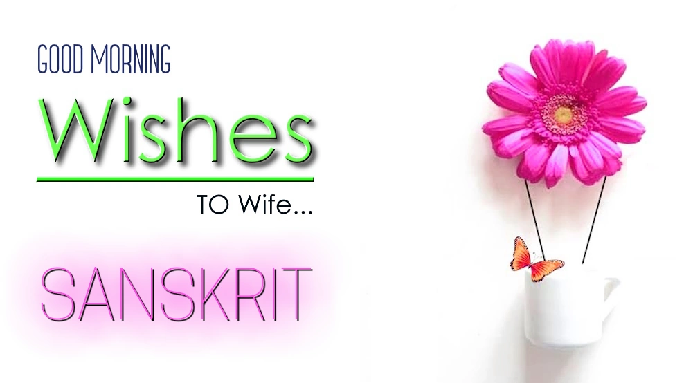 1 click share | Send best good morning wishes for wife in Sanskrit - संस्कृतेन भार्यायाः शुभप्रभातानां शुभकामनाः प्रेषयन्तु
